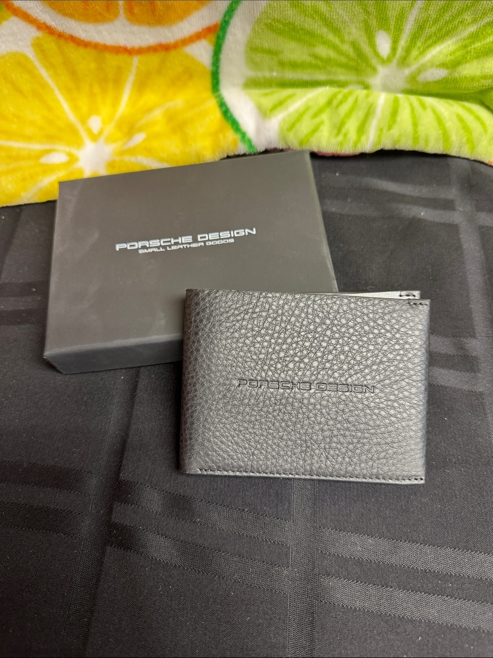 Porsche Design Black Leather Fold Wallet